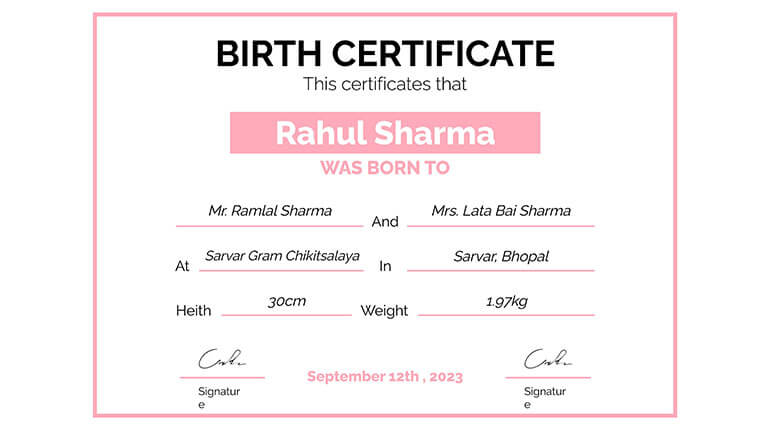 Online Birth and Death Registration